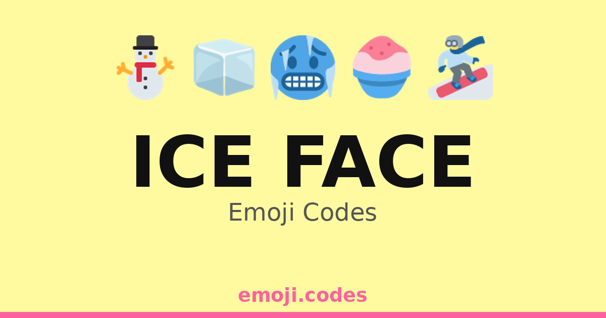 Ice Face Emoji Codes 🌊😏🧊 — 328 Combinations to Copy & Paste