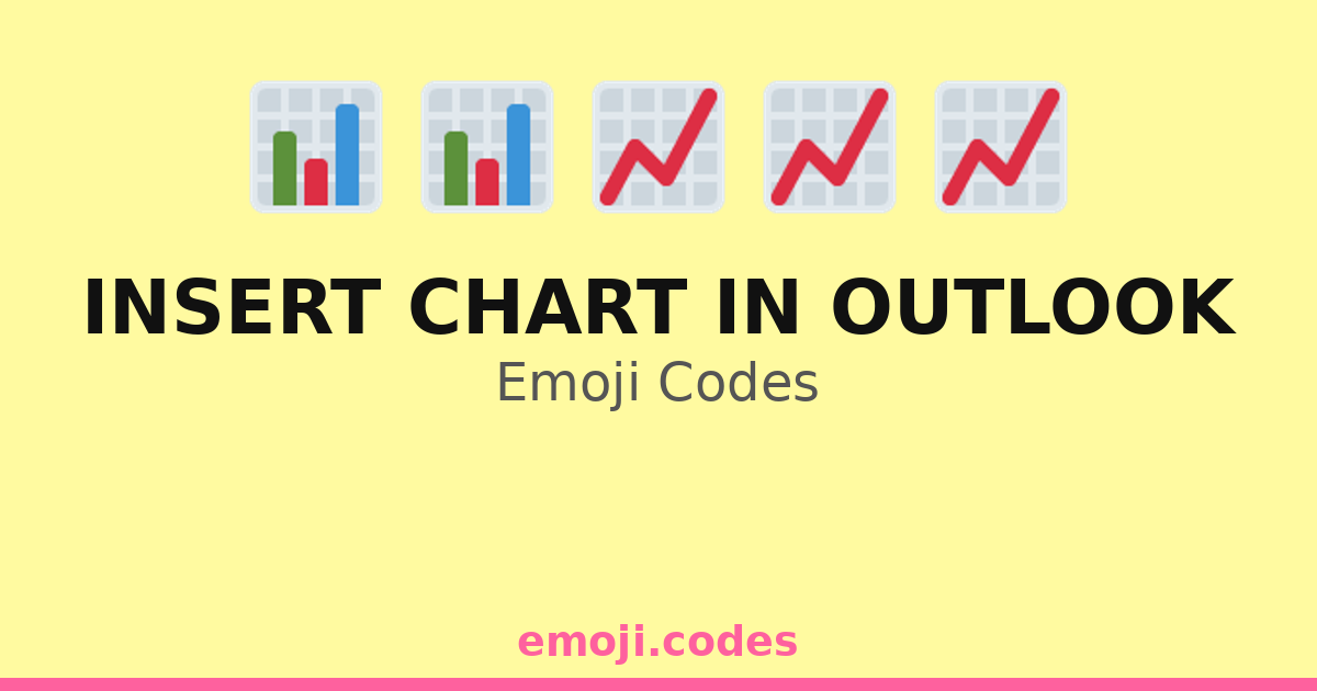 Insert Chart In Outlook Emoji Codes 📈💻📊📤 — 175 Combinations to Copy & Paste