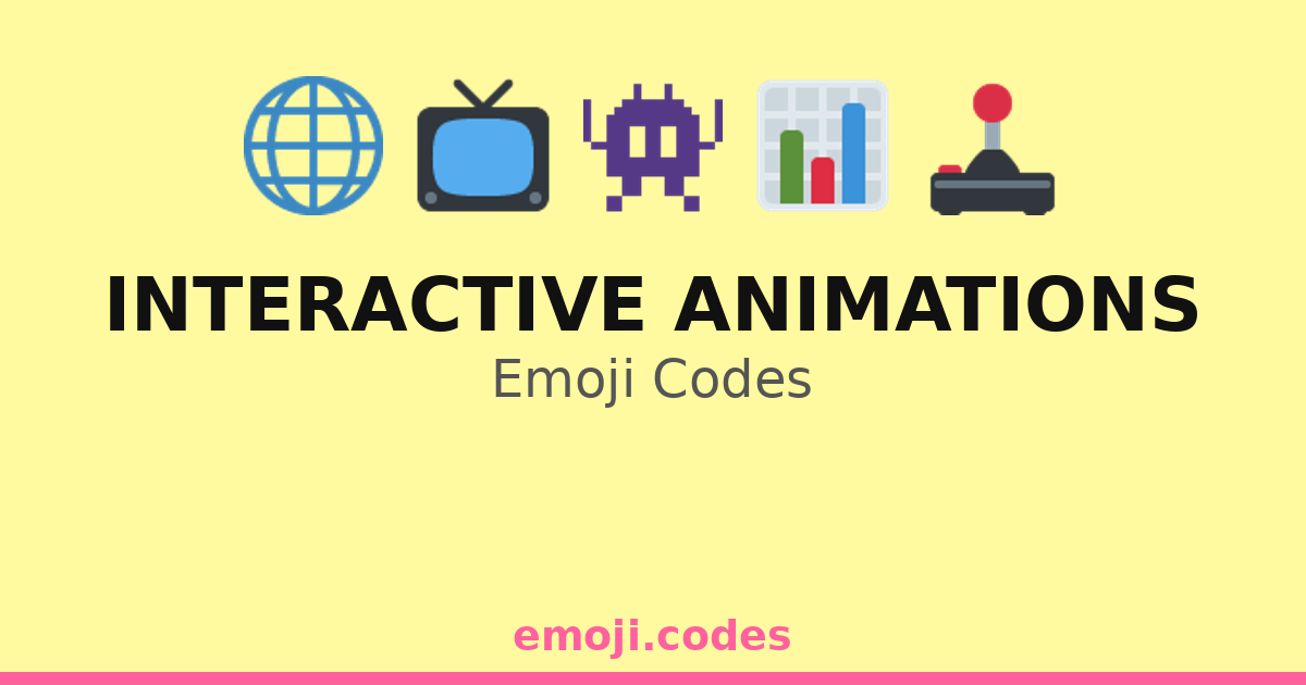 Interactive Animations Emoji Codes 🌐🖥️ — 143 Combinations to Copy & Paste