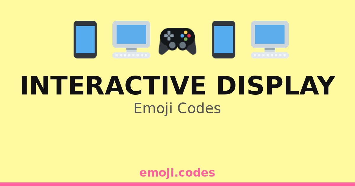 Interactive Display Emoji Codes 🎮🖥️📊🖱️ — 245 Combinations to Copy & Paste