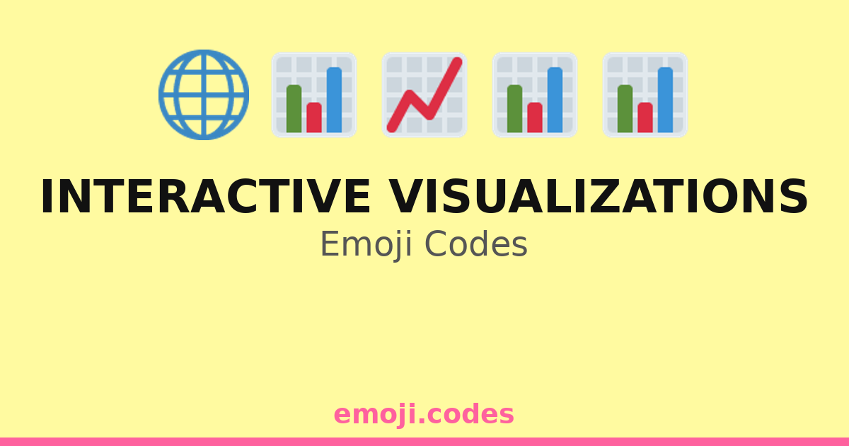 Interactive Visualizations Emoji Codes 🌍📊🖥️📈🔍 — 215 Combinations to ...