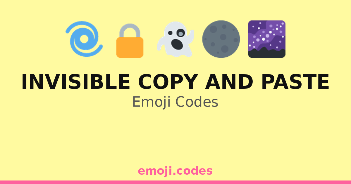 Invisible Copy And Paste Emoji Codes πππ β 262 Combinations to Copy & Paste