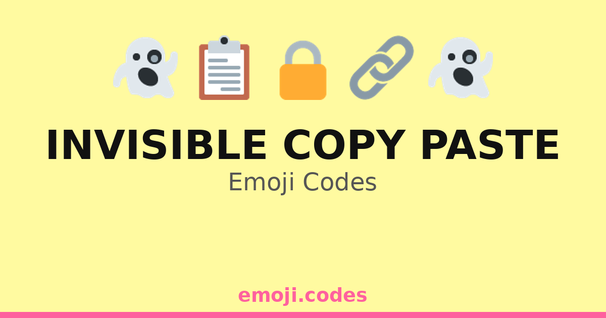 Invisible Copy Paste Emoji Codes πππ β 239 Combinations to Copy & Paste