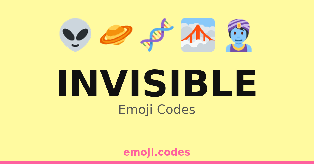 Invisible Emoji Codes π β 137 Combinations to Copy & Paste