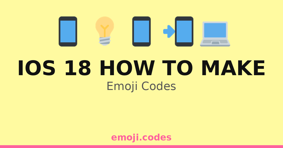 Ios 18 How To Make Emoji Codes 💡📲📦 — 207 Combinations to Copy & Paste