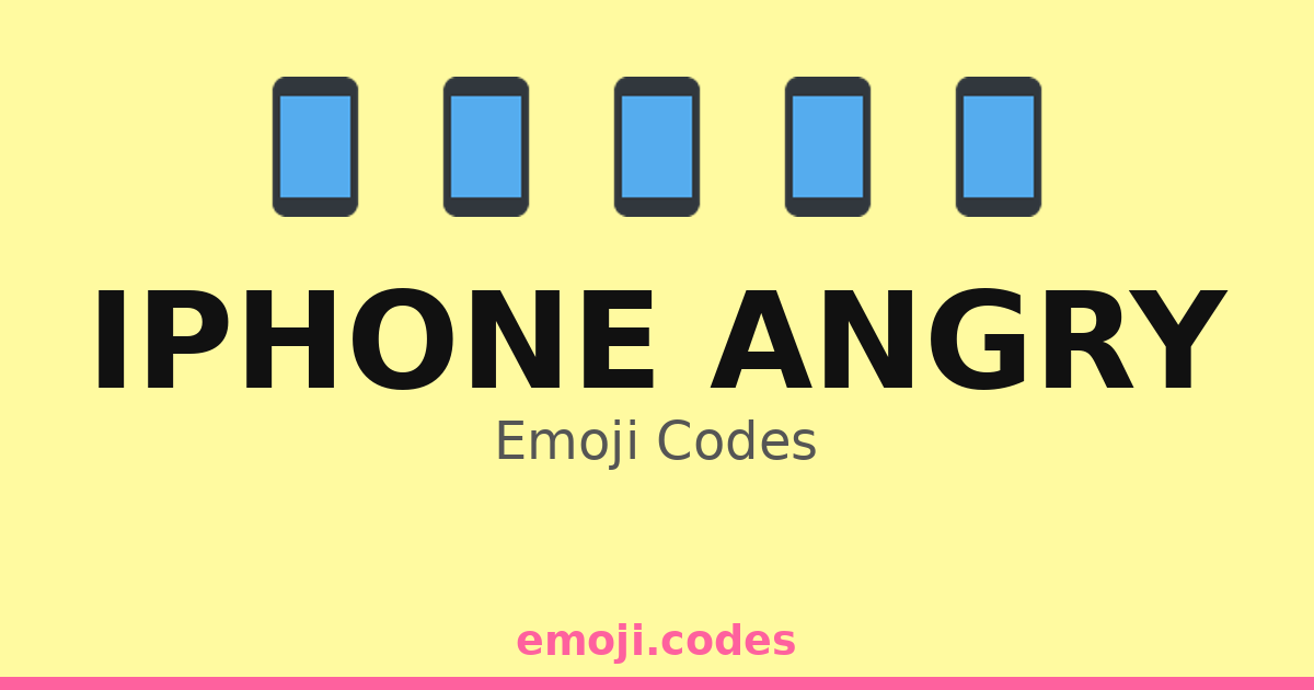 Ios Rage Emoji Iphone Angry Emoji Codes 📱💔😠— 57 Combinations to Copy & Paste
