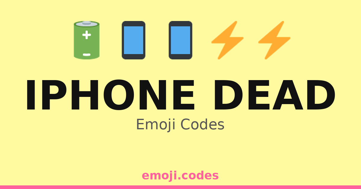 Iphone Dead Emoji Codes 💔📱⚠️ — 24 Combinations to Copy & Paste