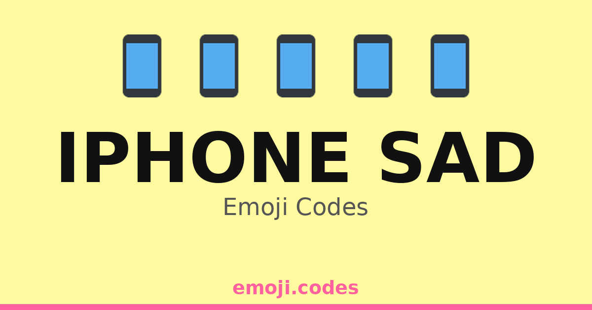 Iphone Sad Emoji Codes 📱🌀 — 239 Combinations to Copy & Paste