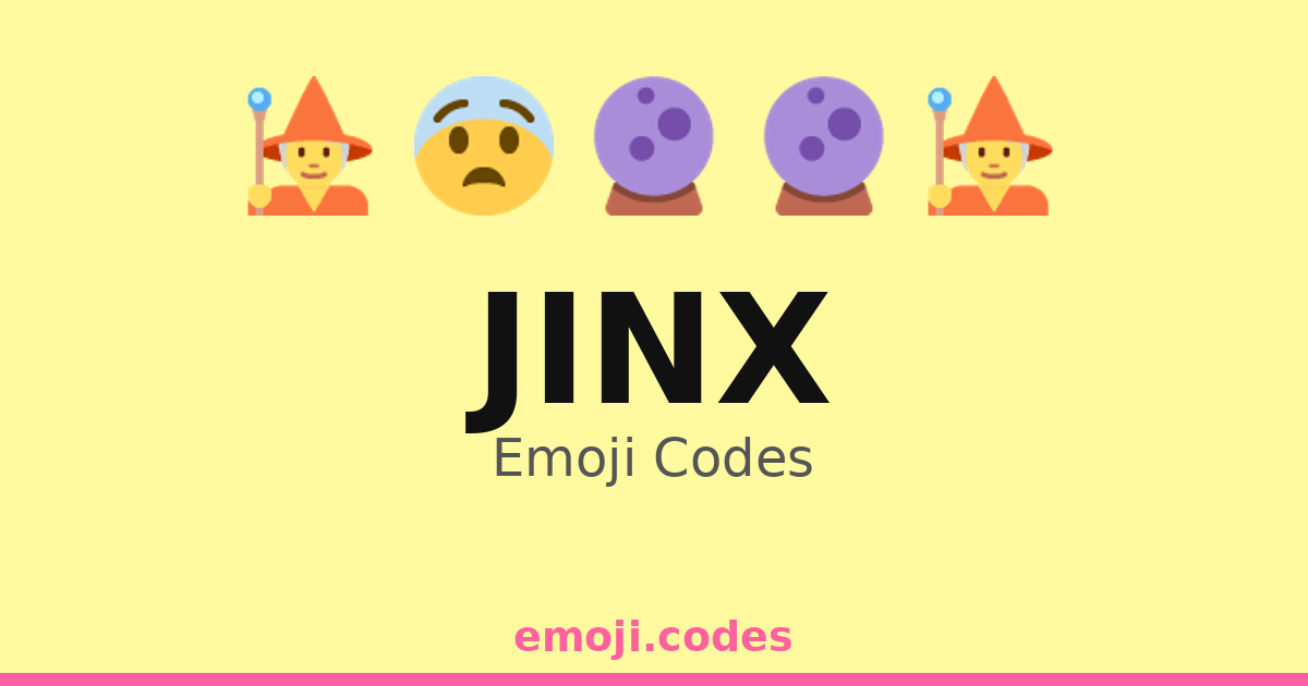Jinx Code Jinx Emoji Codes 🃏🎴🃏 — 340 Combinations to Copy & Paste