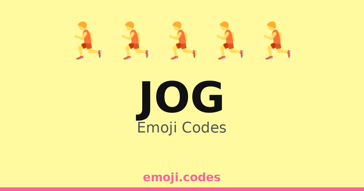 Jog Emoji Codes 🌄🏃🌬️ — 328 Combinations to Copy & Paste