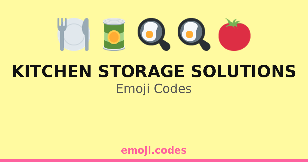 Storage Rack Emoji Kitchen Storage Solutions Emoji Codes π
π₯π§ποΈ β 133 Combinations to Copy ...