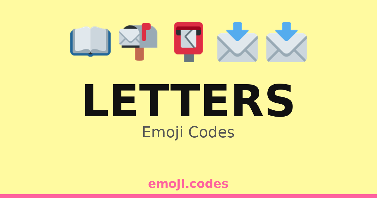 Code Huruf Letters Emoji Codes 📩 — 384 Combinations to Copy & Paste