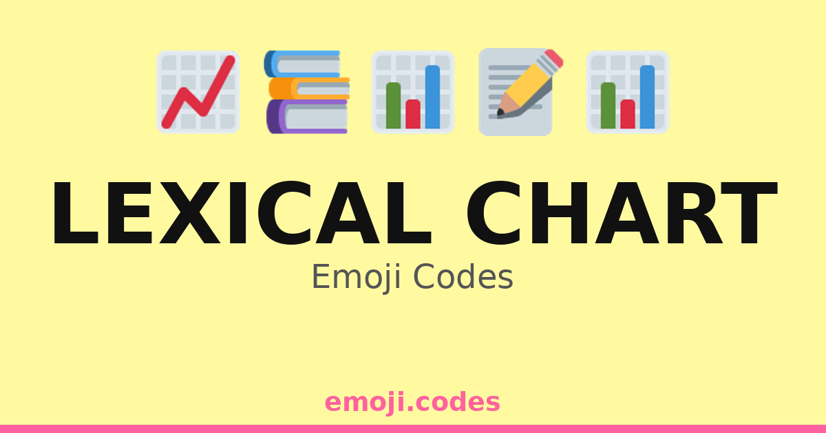 Lexical Chart Emoji Codes 📈📊📖 — 186 Combinations to Copy & Paste