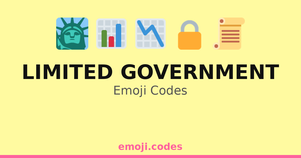 Limited Government Emoji Codes 🏛️🗽🔒 — 190 Combinations to Copy & Paste