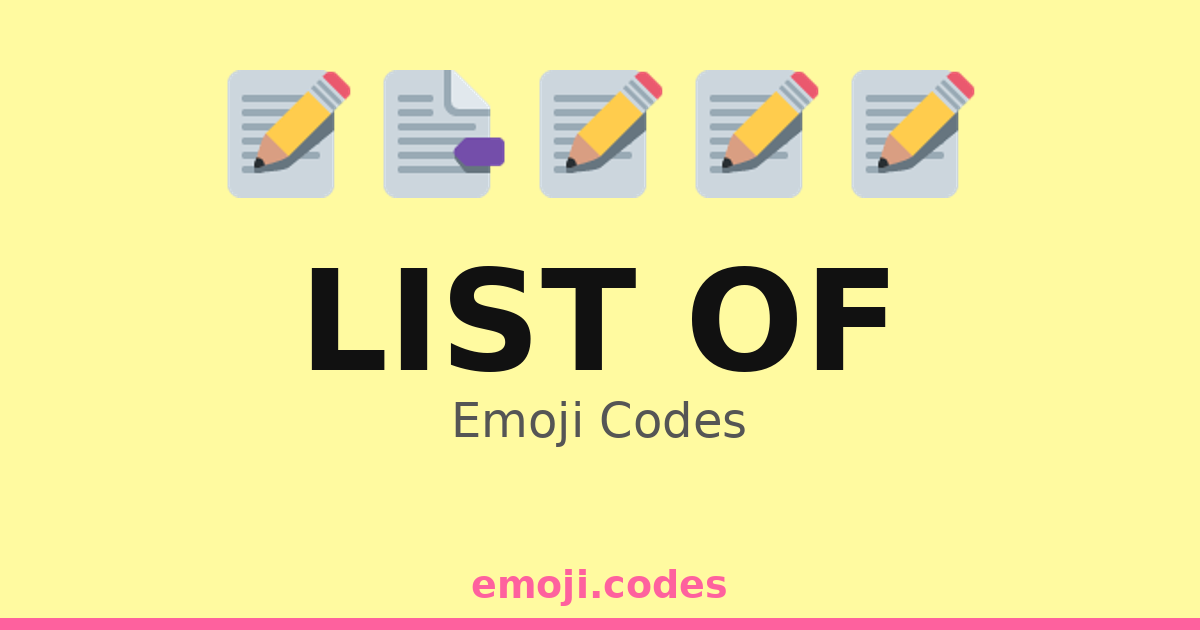 List Of Emoji Codes 📃📑📅🗂️📍 — 373 Combinations to Copy & Paste