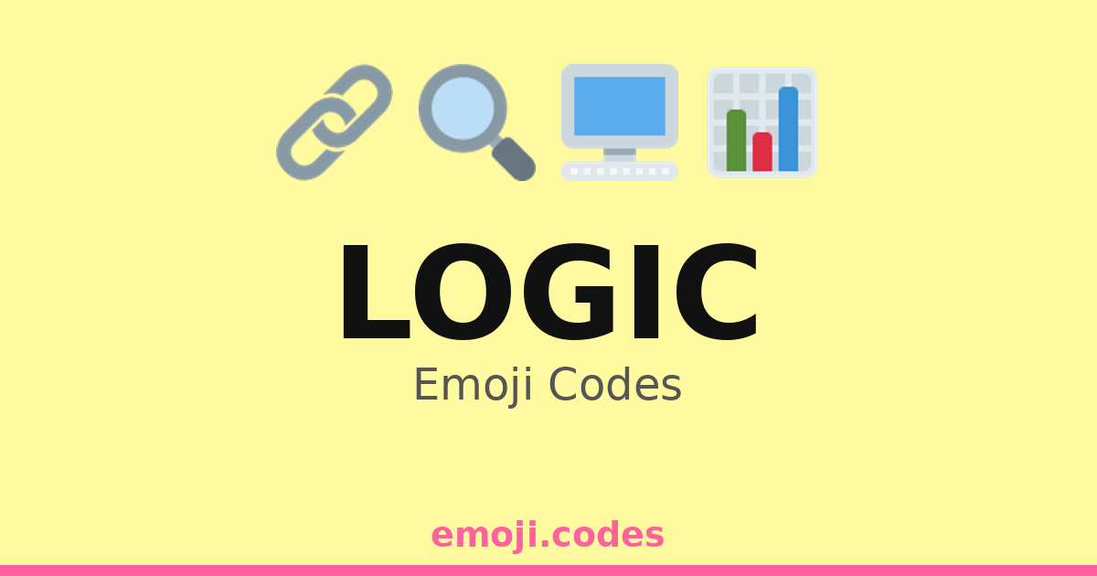 Logic Emoji Codes 📊📉📈📜 — 133 Combinations to Copy & Paste