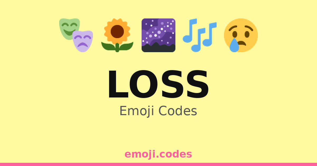 Loss Emoji Codes 🌊🏝️😢 — 331 Combinations to Copy & Paste