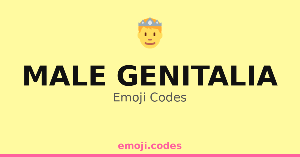 Male Genitalia Emoji Codes 🌭 — 250 Combinations to Copy & Paste