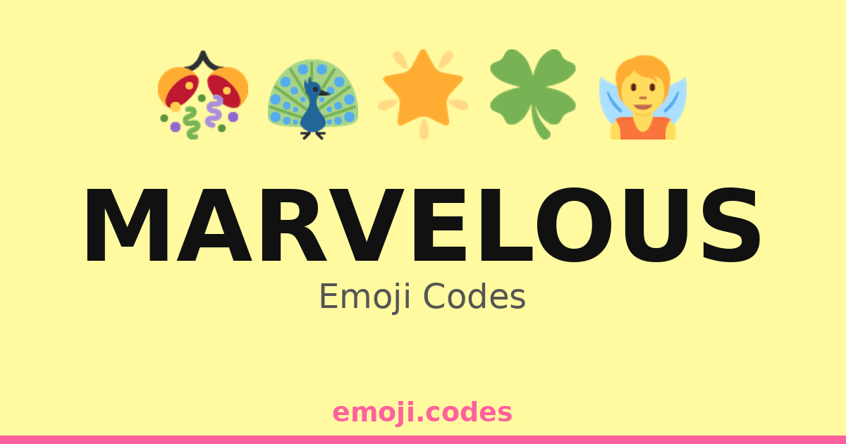 Marvelous Emoji Codes ๐๐ช๐ง โ 73 Combinations to Copy & Paste