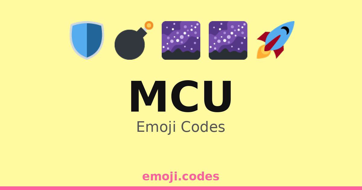 Mcu Emoji Codes 🌌🦸♀️⚡ — 338 Combinations to Copy & Paste
