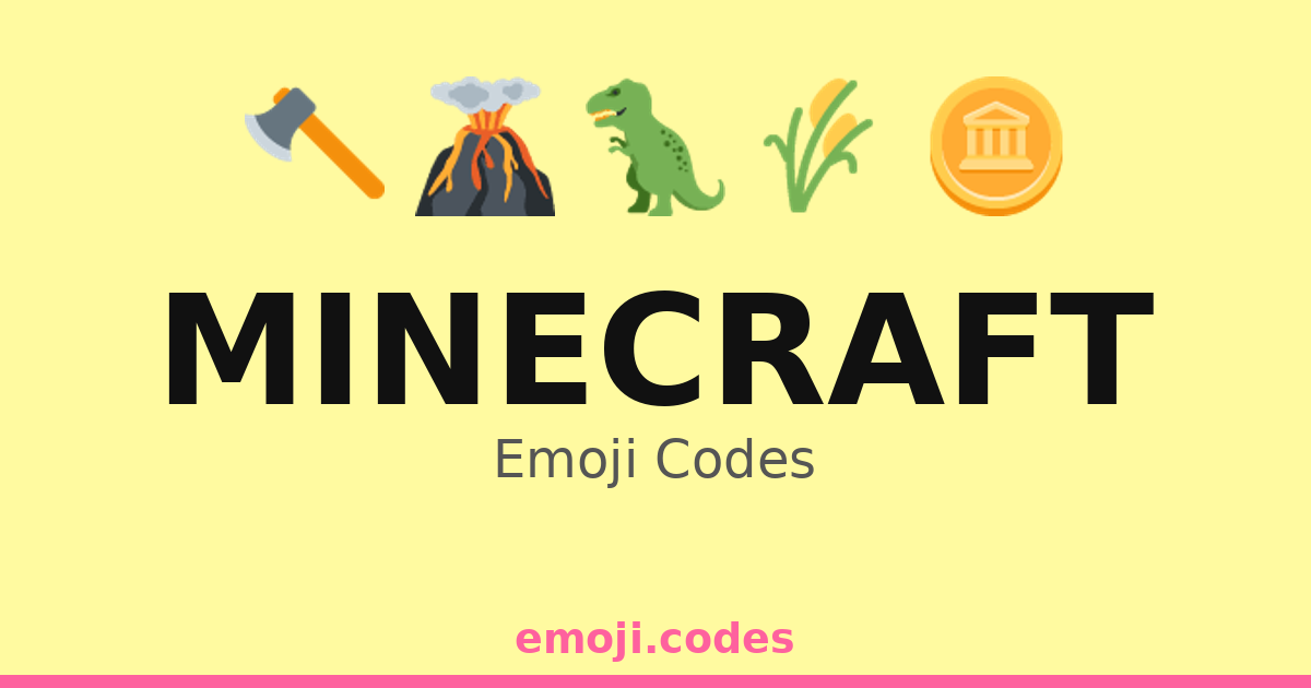 Minecraft Emoji Codes πππ β 395 Combinations to Copy & Paste