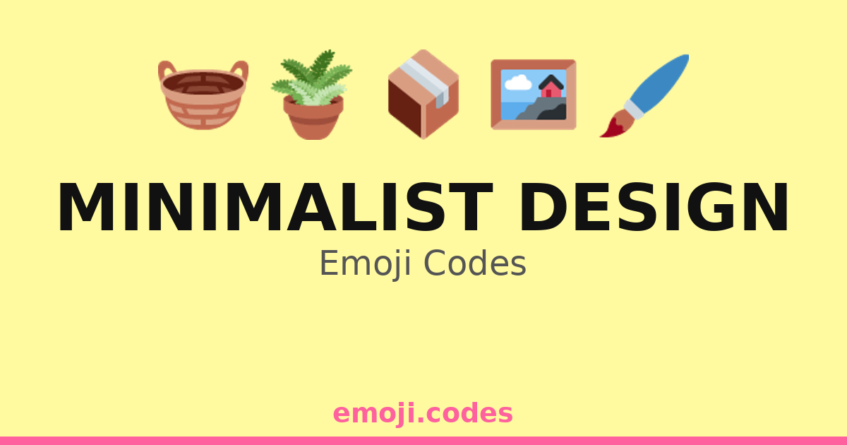 Minimalist Design Emoji Codes 📦🖼️ — 121 Combinations to Copy & Paste
