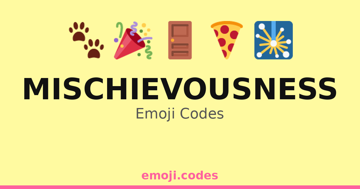 Mischievousness Emoji Codes 🍕🍔😈 — 106 Combinations to Copy & Paste