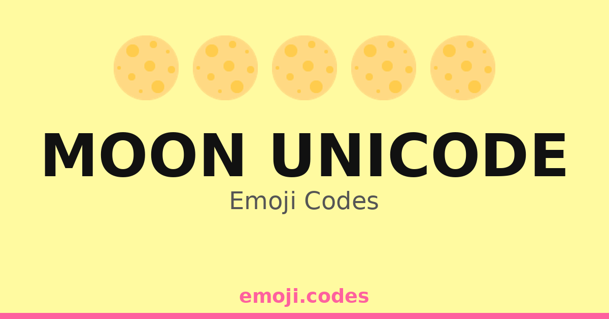 Moon Ascii Code Moon Unicode Emoji Codes 🌕🌙🌊🏄♂️ — 136 Combinations to Copy & Paste