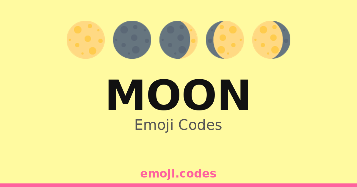 Moon Ascii Code Moon Emoji Codes 🌑 — 405 Combinations to Copy & Paste