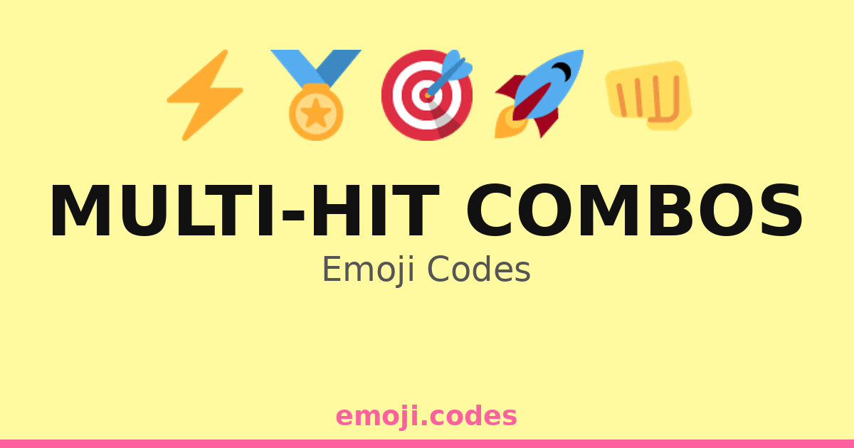 Multi-Hit Combos Emoji Codes 🌀🌀🌀💨 — 52 Combinations to Copy & Paste