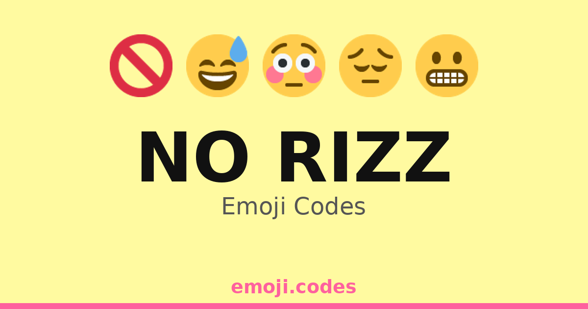 No Rizz Emoji Codes 😅😩😖 — 5 Combinations to Copy & Paste