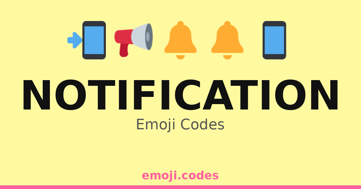 Notification Emoji Codes 🆘 — 500 Combinations to Copy & Paste