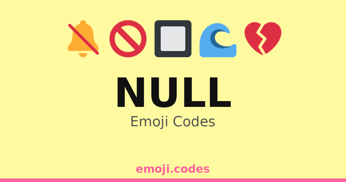 Null Emoji Codes 🆑 — 111 Combinations to Copy & Paste