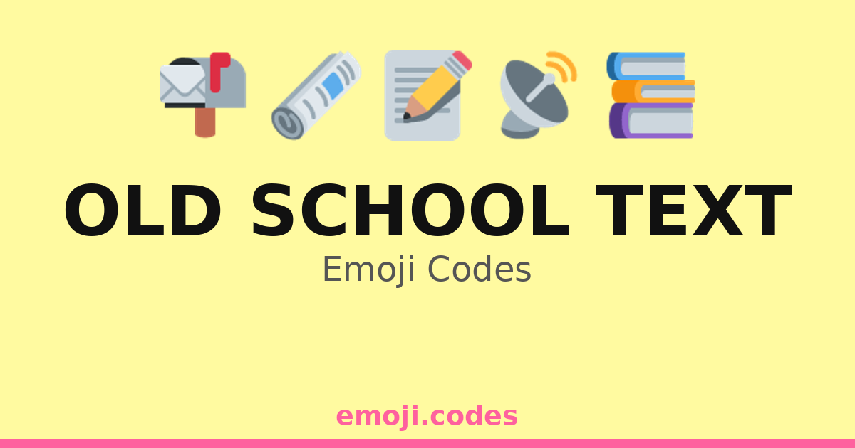 Old School Text Emoji Codes 🎥🎞️📽️📼 — 55 Combinations to Copy & Paste