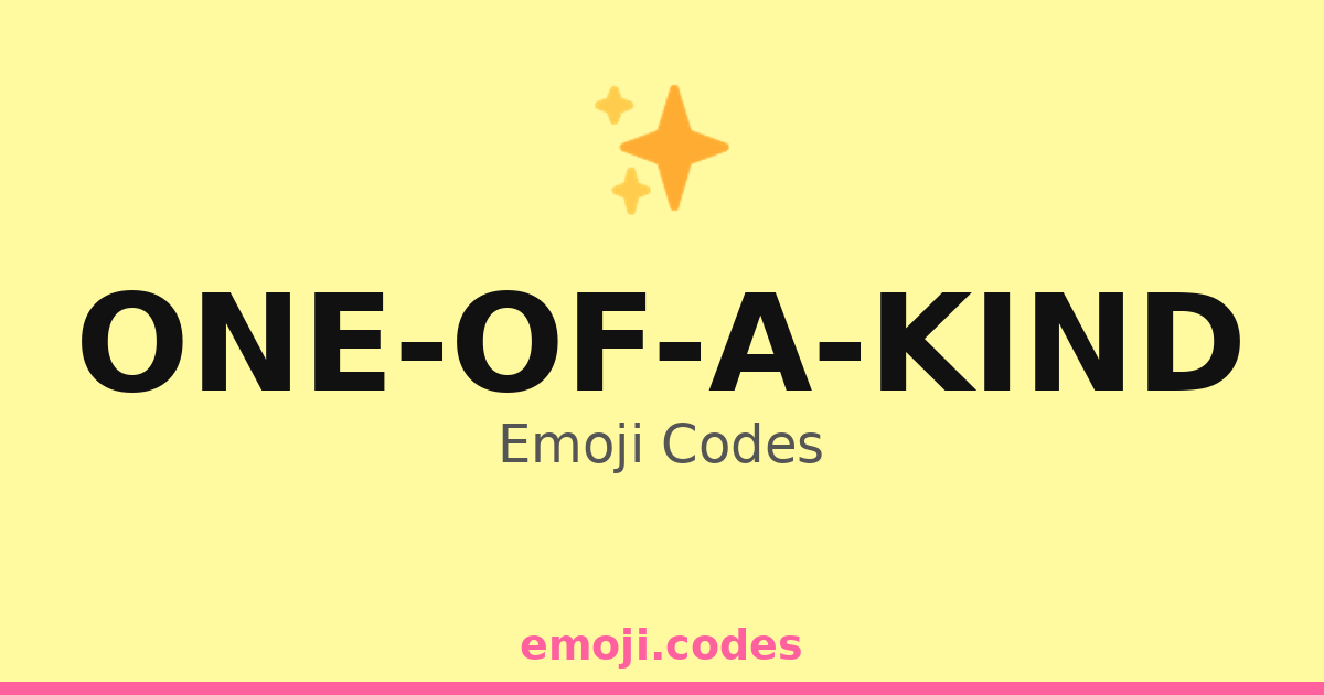One-Of-A-Kind Emoji Codes 🌈🦋🐉 — 31 Combinations to Copy & Paste