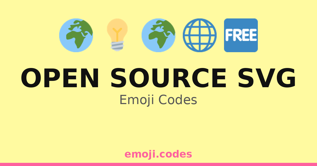 Open Source Svg Emoji Codes 🆓🌍💡 — 20 Combinations to Copy & Paste