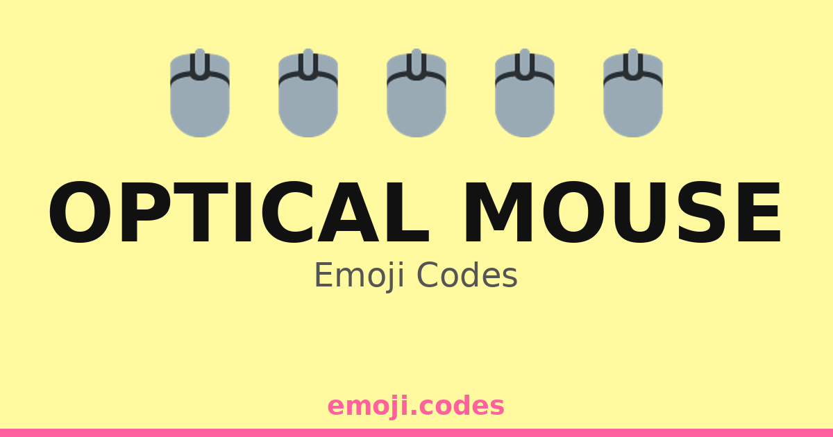 Optical Mouse Emoji Codes 🖱️🖥️🎮 — 260 Combinations to Copy & Paste
