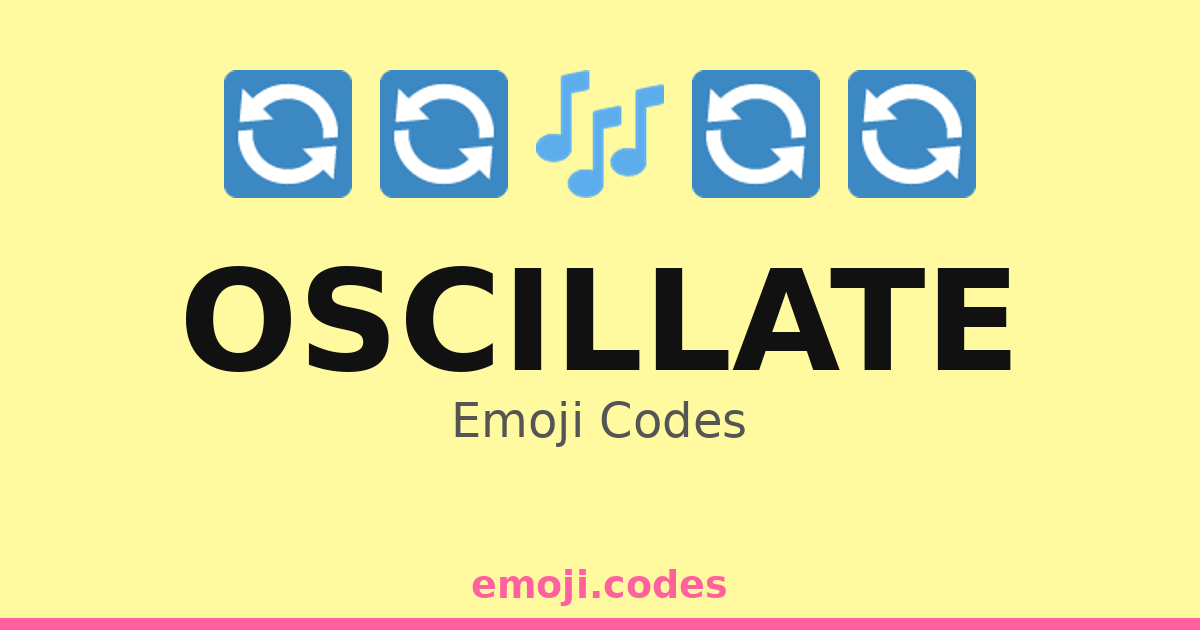 Oscillate Emoji Codes 🎶🎧🔊🔄 — 100 Combinations to Copy & Paste