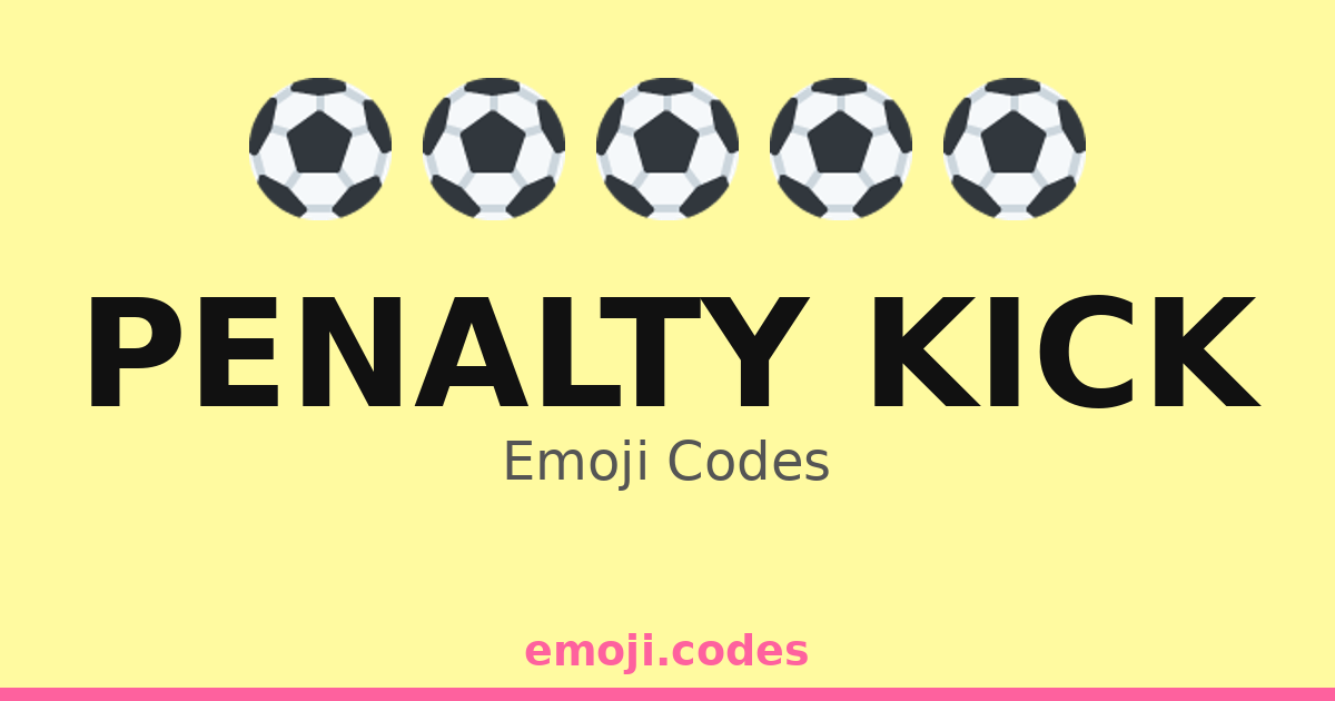 Penalty Kick Emoji Codes 🏆⚽👟🧤 — 320 Combinations to Copy & Paste