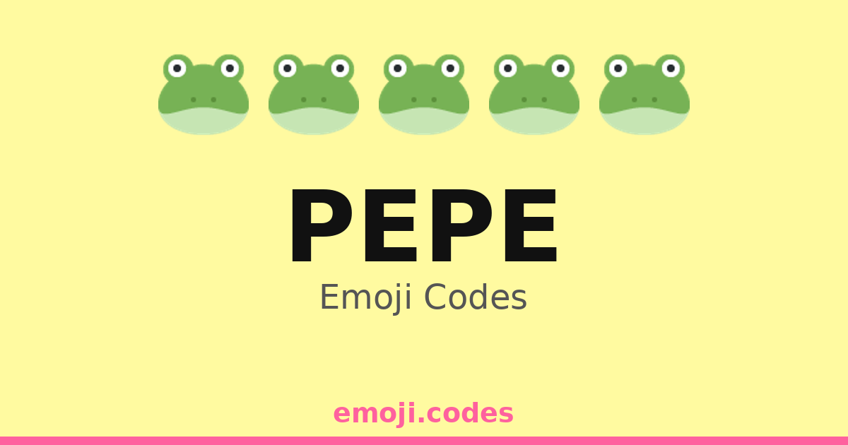 Pepe Emoji Codes 🐸🌌🌙 — 336 Combinations to Copy & Paste