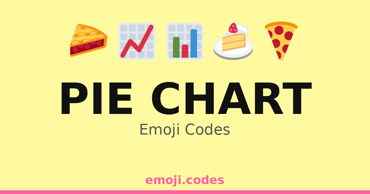 Pie Chart Emoji Codes 🍕📊📈📉 — 153 Combinations to Copy & Paste