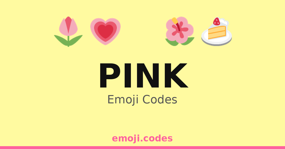 Pink Emoji Codes 🍑 — 497 Combinations to Copy & Paste