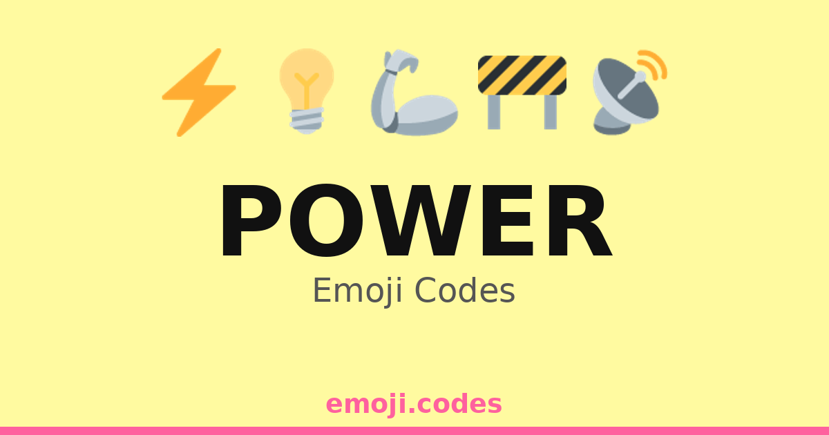 Power Emoji Codes ππͺπ β 151 Combinations to Copy & Paste