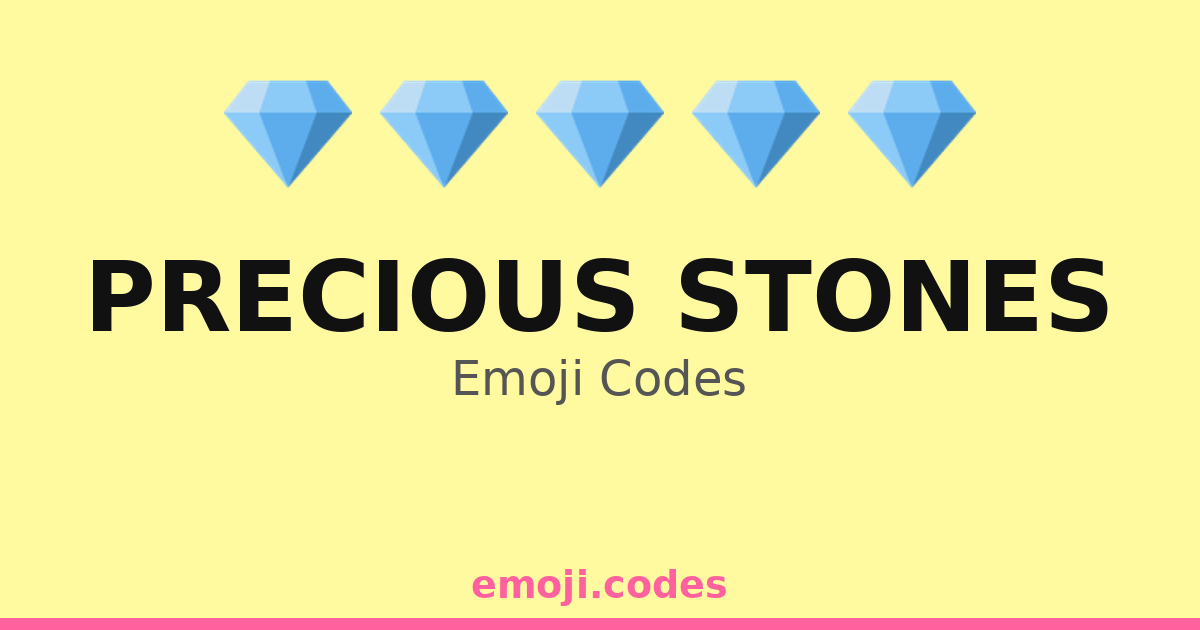 Stone Using Code Precious Stones Emoji Codes 💎🍇 — 178 Combinations to Copy & Paste
