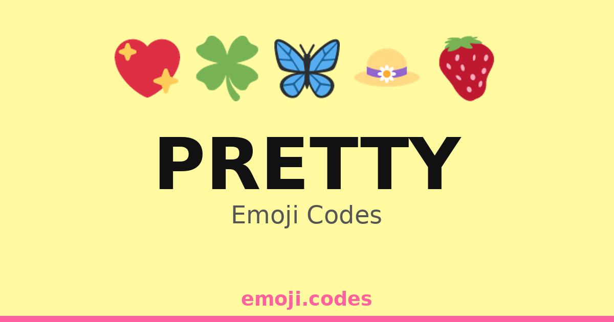 Pretty Emoji Codes 🌷🌼🌻🌸 — 106 Combinations to Copy & Paste