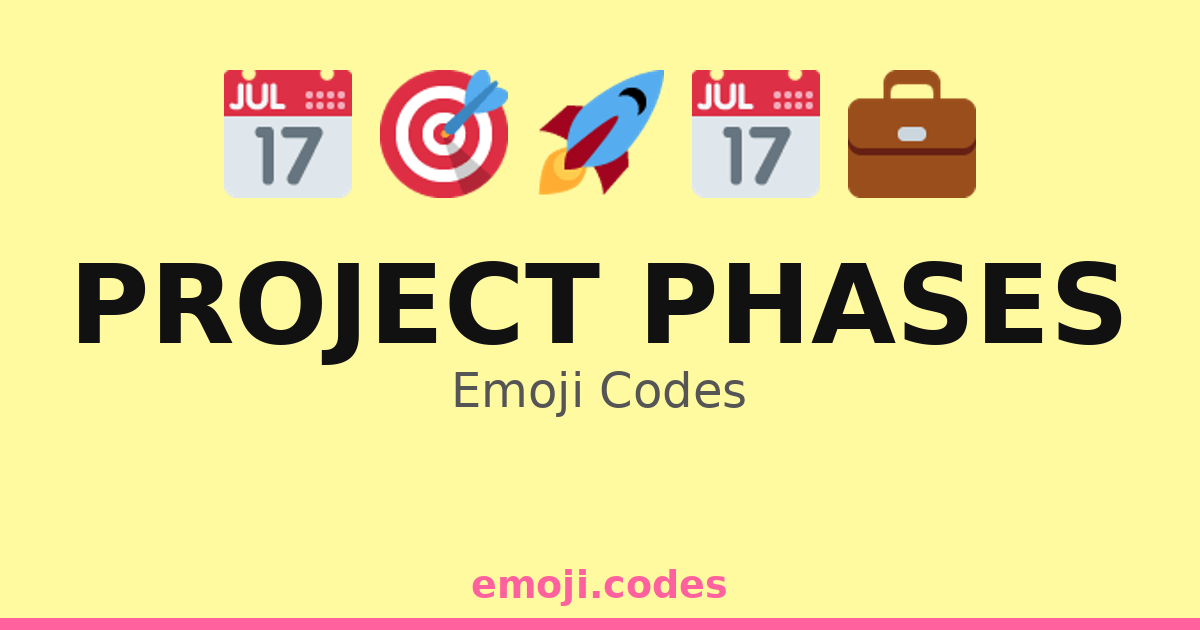 Project Phases Emoji Codes π―ππ β 117 Combinations to Copy & Paste