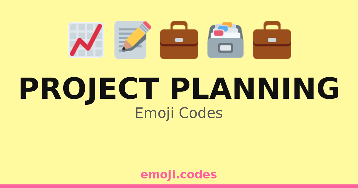 Project Method Emoji Project Planning Emoji Codes π‘ποΈππ β 190 Combinations to Copy & Paste