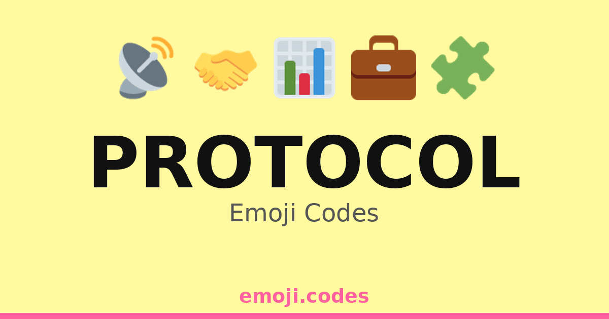 Protocol Emoji Codes 🌍📡🛠️ — 264 Combinations to Copy & Paste