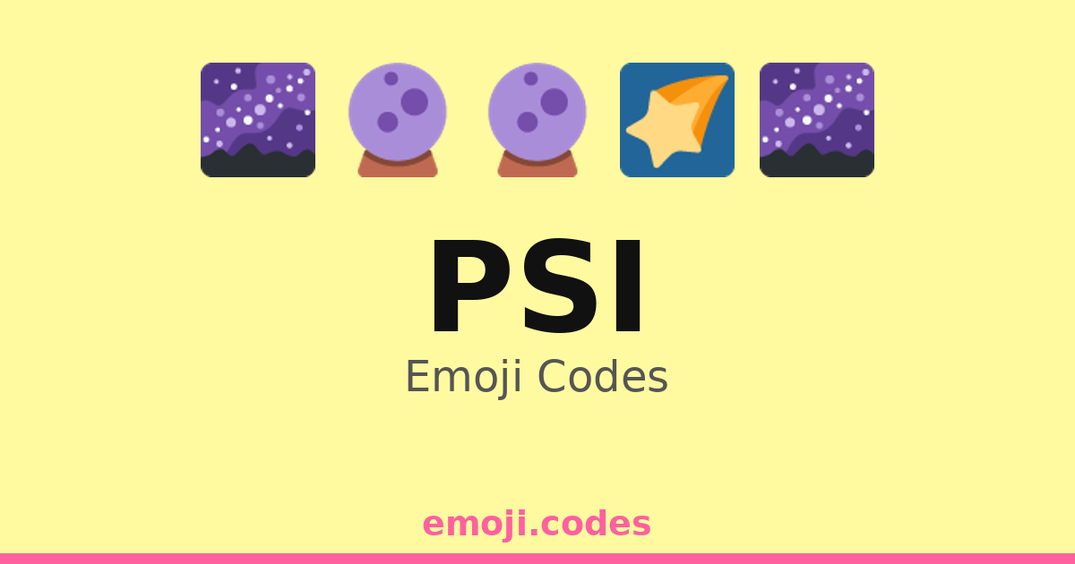 Psi Emoji Codes 🌌👽🔮 — 95 Combinations to Copy & Paste