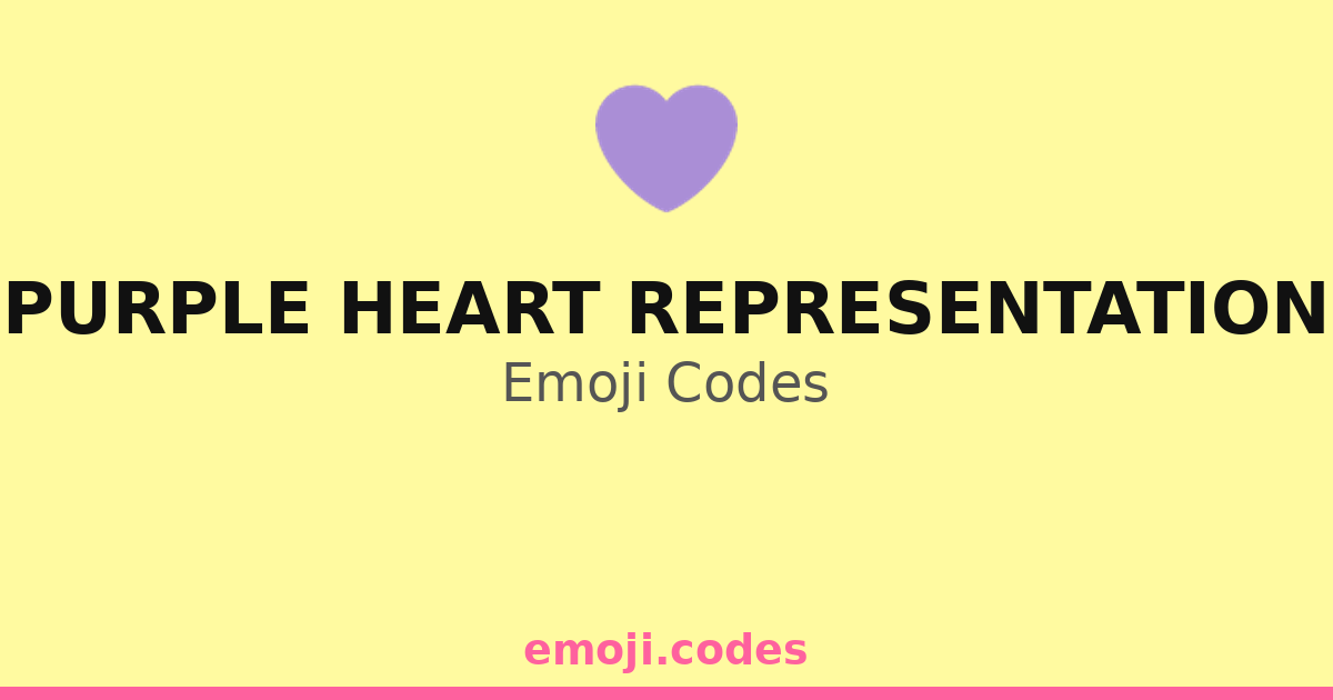 Purple Heart Representation Emoji Codes 💜🎵 — 143 Combinations to Copy ...